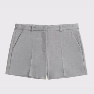 Abercrombie‎ & Fitch Light Gray Mid Rise Tailored Shorts - SZ M